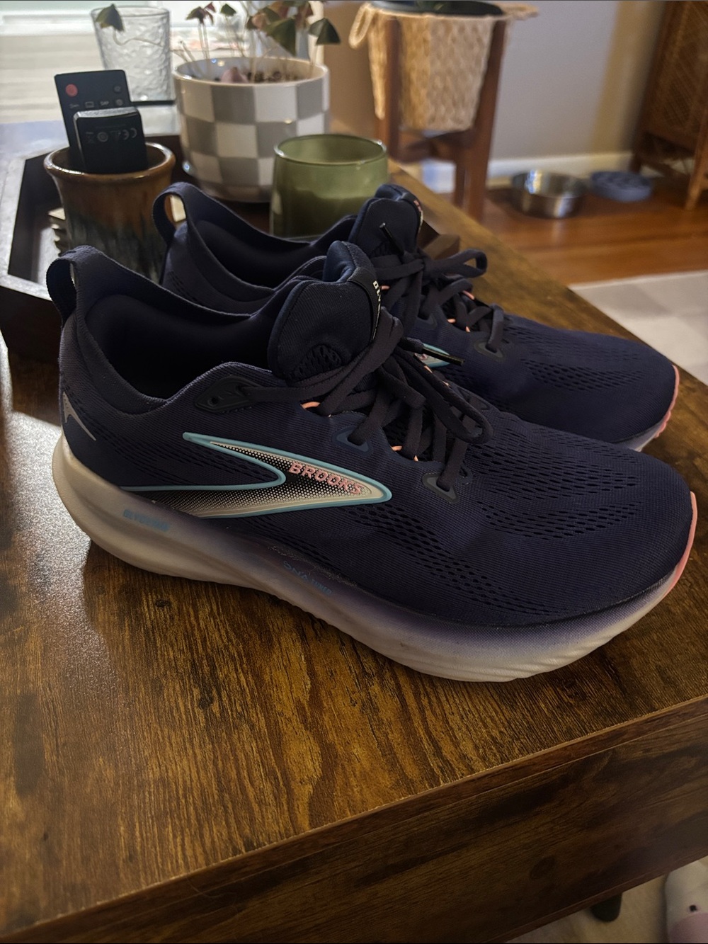 Brooks Glycerin 22 Women's Size 11.5 Extra Wide (2E) Navy Blue Running Shoes